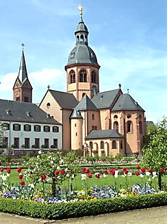 Kloster Seligenstadt mit Klostergarten, Färberpflanzen, Färbergarten